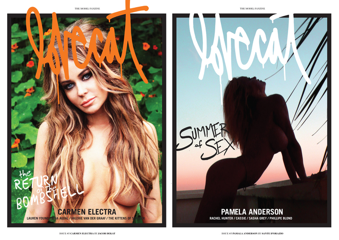 Кармен Електра и Памела Андерсън на корици