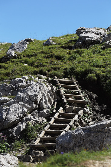 Стълба за туристи в германските Алпи