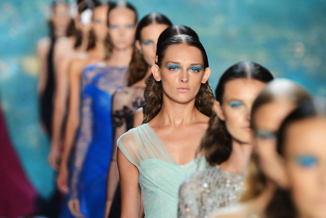 Косите при Monique Lhuillier пролет 2013