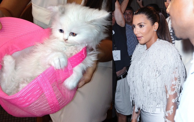 Ким Кардашиян и котето й Мърси