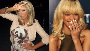 Андреа с нокти като Риана