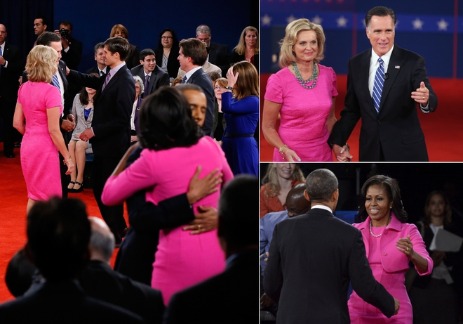 Две първи дами в розово. Коя да е в Белия дом?