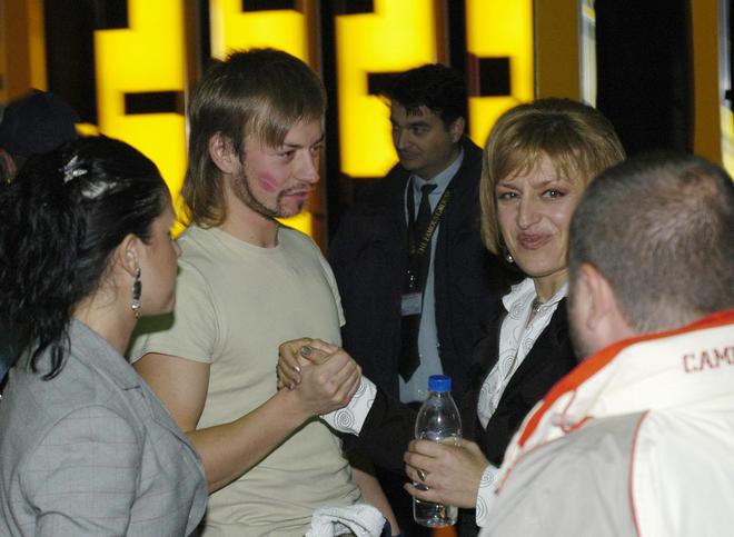 Панайот с майка си Нели Кючукова през 2006 г.