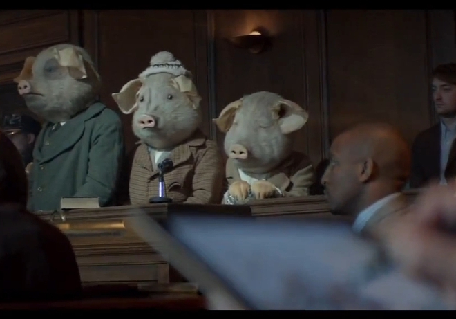 Трите прасенца пред съда