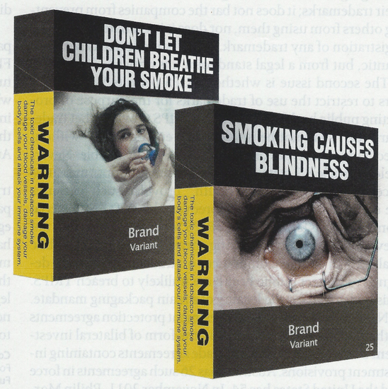 Новите опаковки на цигарите в Австралия 2