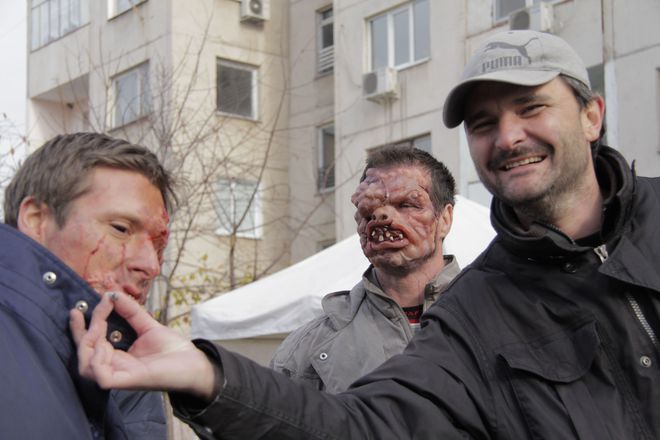 Валери Милев на снимачната площадка