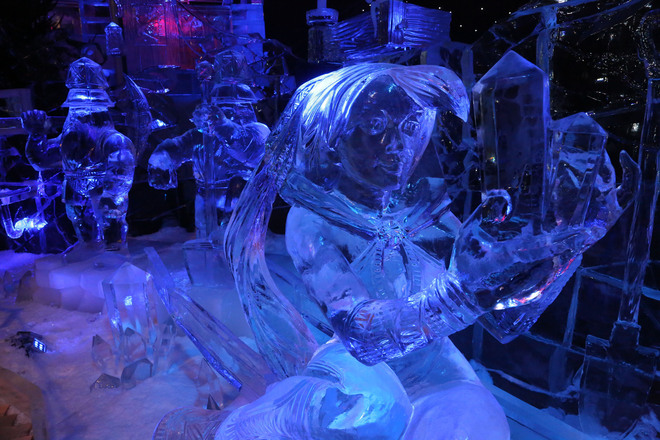 Ледените скулптури в Брюж, 2012