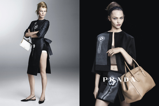 Ева и Саша за Prada пролет 2013