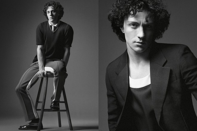 Аарон Джонсън за Prada