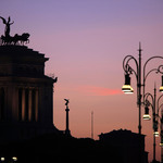 Рим по залез слънце