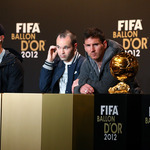 Тримата кандидати за "Златната топка 2012"