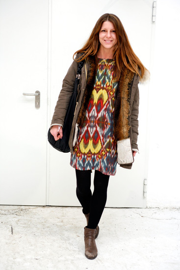 Улична мода от Берлин: Рокля през зимата