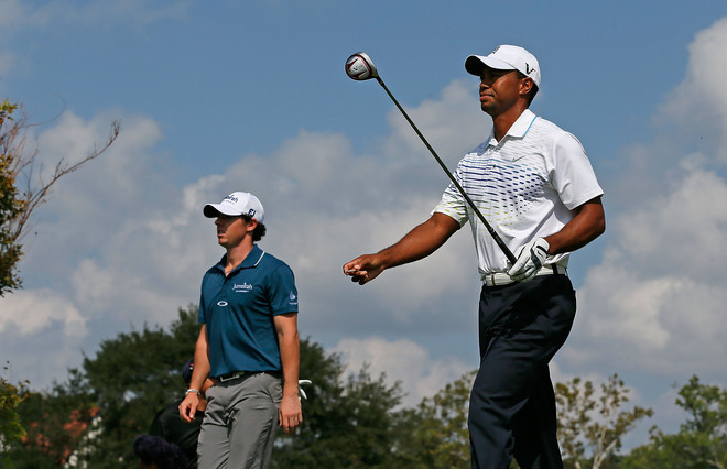 Рори Макилрой и Тайгър Удс