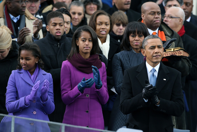 Семейство Обама на президентската клетва