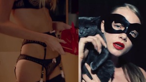 Попи и Кара Делевин се снимат в секси видеа