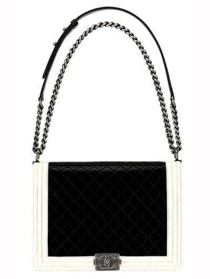 Чанта Chanel в черно и бяло за всеки ден