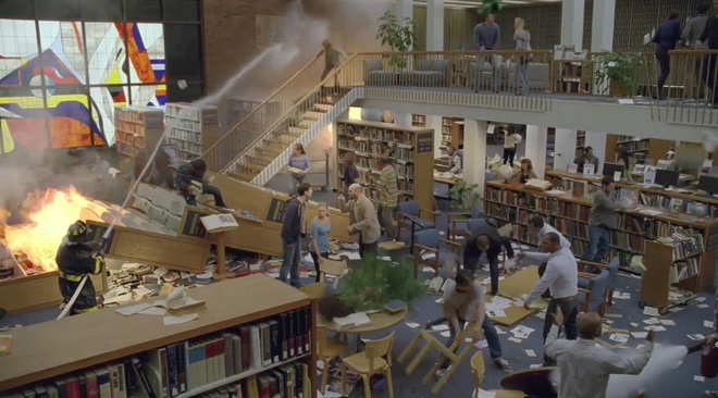 Бой в библиотеката