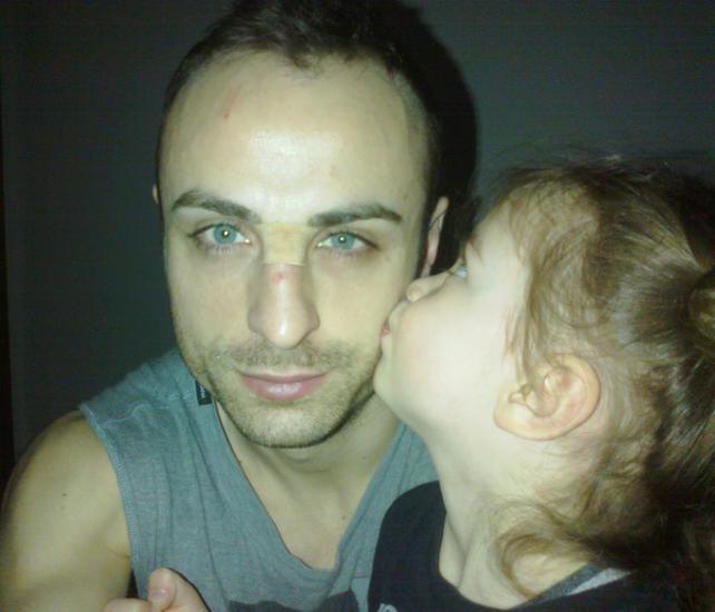 Димитър Бербатов и дъщеря му Деа