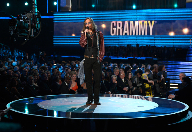 Джони Деп на наградите "Грами 2013"