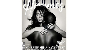 Ким и Канйе са голи на корица