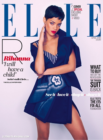 Риана с четири априлски корици за Elle