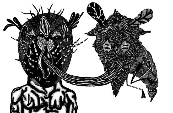 Картина от изложбата "Зъл двойник"