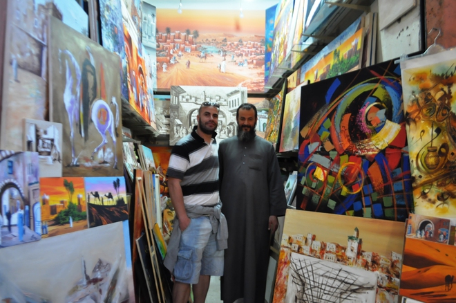 Йордан Стоев и марокански художник