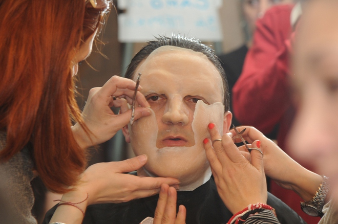 Алексей Кожухаров в гримьорната