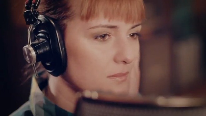 Рут Колева в звукозаписно студио