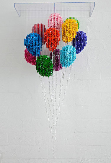 Балони от цветни копчета