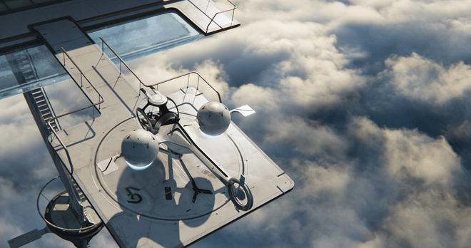 "Забвение": Хеликоптерната площадка над облаците