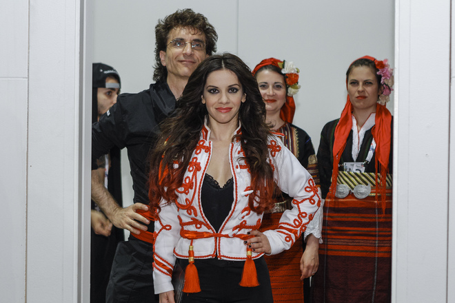 Елица и Стунджи в сценичните си костюми