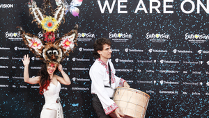 Елица и Стоян на червения килим в Малмьо