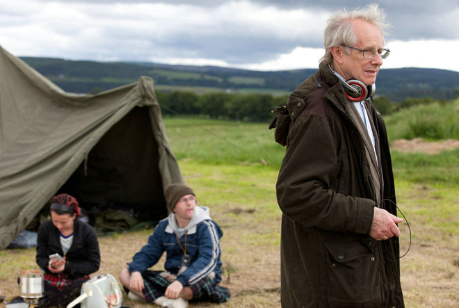 Кен Лоуч на снимачната площадка