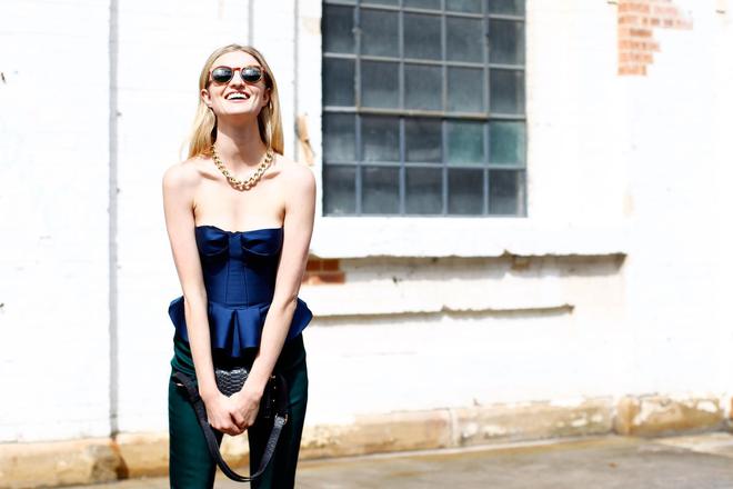 Кандис Суейнпол на модна седмица