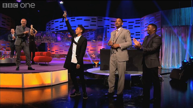 Уил Смит и синът му Джейдън в предаване по Би Би Си