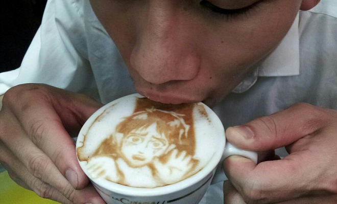 Човек от млечна пяна