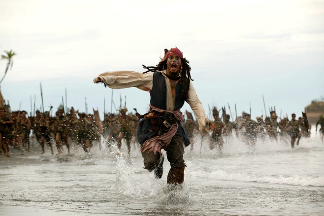 Джони Деп в "Карибски пирати-2"