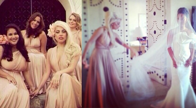 Лейди Гага е неузнаваема на сватба
