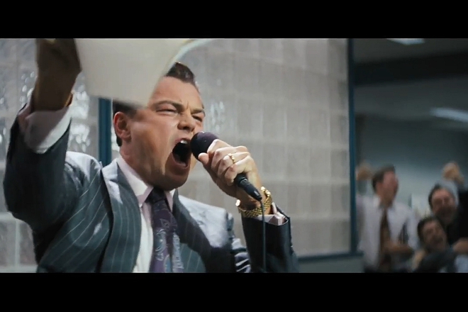 Леонардо ДиКаприо във "Вълкът на Уолстрийт"