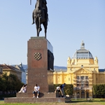Изглед от центъра на Загреб