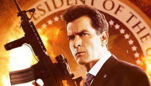 Чарли Шийн като президент на САЩ в "Мачете убива"