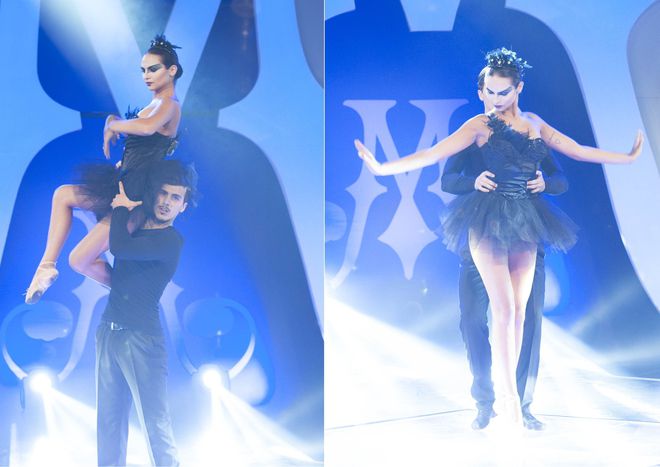 Адриана като Натали Портман в "Черният лебед"