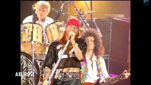 Аксел Роуз с "Куин" на концерта в памет на Фреди Мъркюри