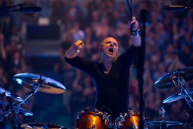 Ларс Улрих зад барабаните в Metallica Through the Never