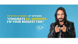 Боб Синклер поздравява бившите пушачи