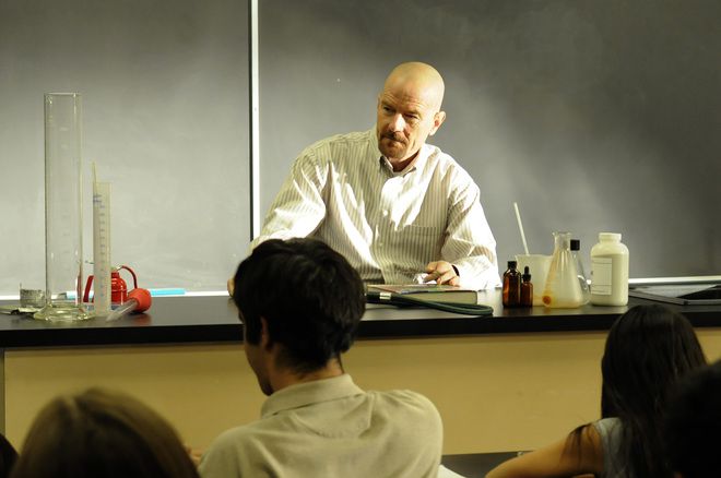 Уолтър Уайт в класната стая