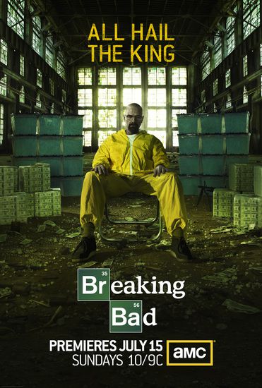 Брайън Кранстън на плакат за Breaking Bad