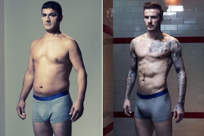 Обикновен мъж като Дейвид Бекъм за H&M