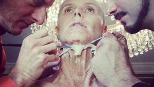 Хайди Клум се гримира за Хелоуин 2013